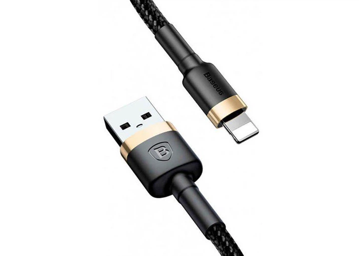 Кабель USB Baseus cafule Cable USB For lightning 1.5A 2M Gold+