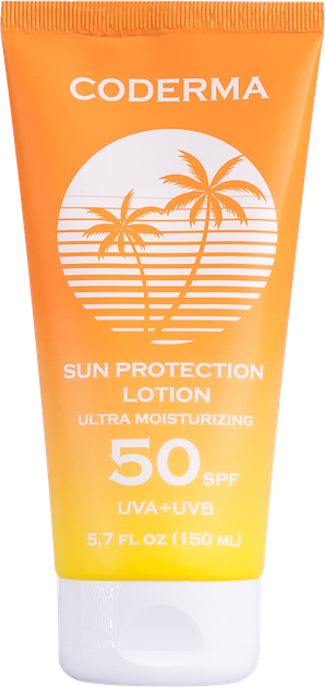 Солнцезащитный лосьон для тела Coderma SPF 50 Ультраувлажняющий 150 мл (4820243881282) - Фото 1 Солнцезащитный лосьон для тела Coderma SPF 50 Ультраувлажняющий 150 мл (4820243881282) - изображение 1