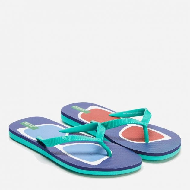 Дитячі в'єтнамки для хлопчика United Colors of Benetton 8G3ET1212-907 34 Бірюзові (8300895220616) - зображення 2