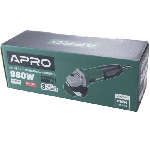Кутова шліфмашина APRO КШМ 125 980 - зображення 5