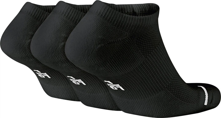 Баскетбольні шкарпетки (3 пари) Jordan Jumpman Dri-Fit No-Show 3PPK(SX5546-010(DX9656-010)) S Чорний - зображення 2