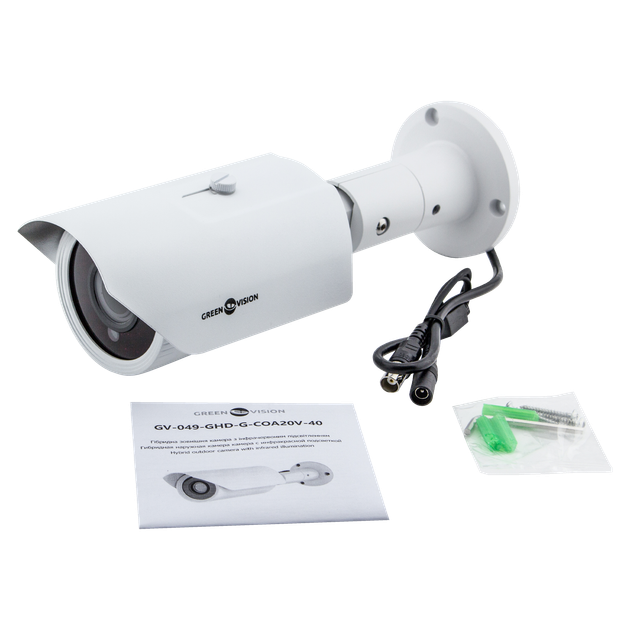 Гибридная наружная камера GreenVision GV-049-GHD-G-COA20-40 gray 1080Р - Фото 4 Гибридная наружная камера GreenVision GV-049-GHD-G-COA20-40 gray 1080Р - изображение 4