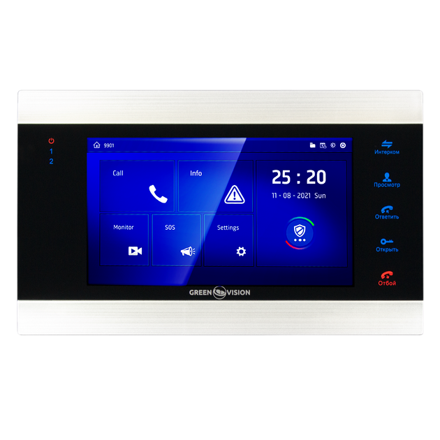 Цветной AHD видеодомофон GV-055-AHD-J-VD7SD silver - изображение 4