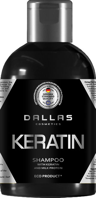 Акція на Шампунь Dallas Keratin з кератином і молочним протеїном 1 л від Rozetka