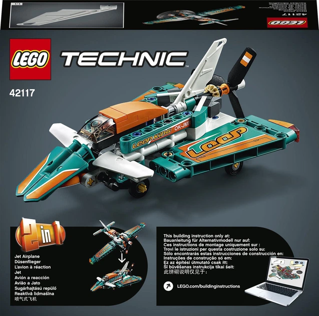 Конструктор LEGO Technic Спортивний літак 154 деталі (42117) - зображення 12