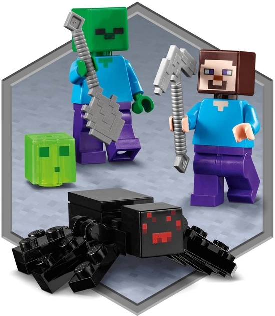Zestaw klocków LEGO Minecraft Opuszczona kopalnia 248 elementów (21166) - obraz 6