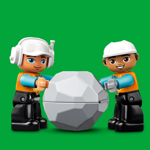 Zestaw klocków LEGO DUPLO Town Ciężarówka i koparka gąsienicowa 20 elementów (10931) - obraz 6