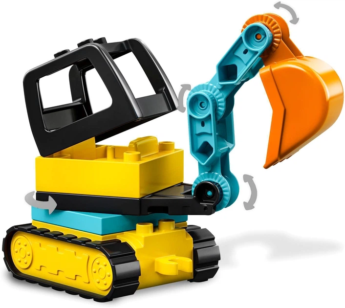 Zestaw klocków LEGO DUPLO Town Ciężarówka i koparka gąsienicowa 20 elementów (10931) - obraz 10