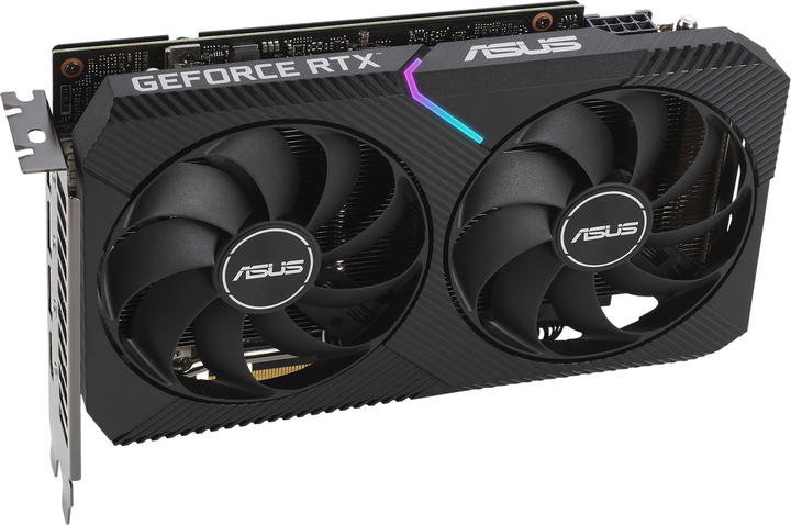 Видеокарта Asus PCI-Ex GeForce RTX 3060 Dual OC V2 LHR 12GB GDDR6 (192bit) (1837/15000) (1 x HDMI, 3 x DisplayPort) (DUAL-RTX3060-O12G-V2) - изображение 3