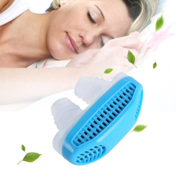 Антихрап SNORE CEASING клипса от храпа – прибор для улучшения качества сна – клапан для носа эффективно смягчает астму / расширяют дыхательные каналы / освобождает от насморка гейморита ринита – компактный и незаметный, Голубой - изображение 1