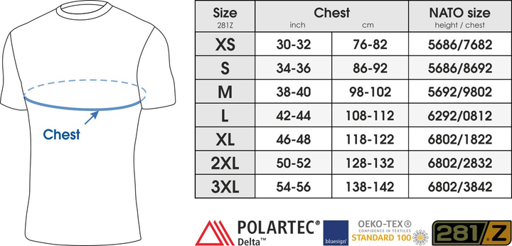 Футболка чоловіча 281z Polartec Delta Olive Drab XS - зображення 2