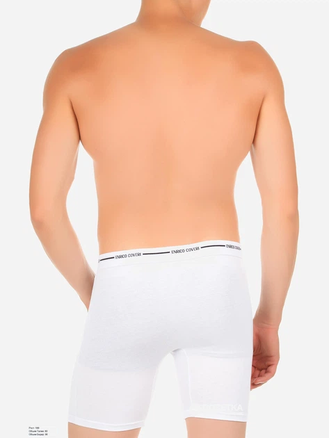 Трусы-шорты мужские Enrico Coveri ЕВ1000Long XL Белые (ROZ6205031631) - Фото 2 Трусы-шорты мужские Enrico Coveri ЕВ1000Long XL Белые (ROZ6205031631) - изображение 2