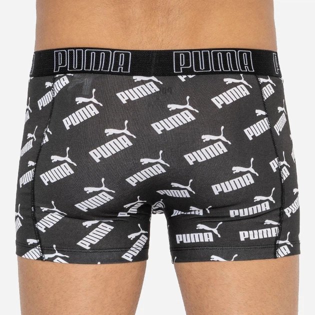 Набор трусов-боксеров мужских Puma Big Logo Aop Boxer 2P 501012001200 2 шт M Темно-серые с белым (8718824806372) - Фото 3 Набор трусов-боксеров мужских Puma Big Logo Aop Boxer 2P 501012001200 2 шт M Темно-серые с белым (8718824806372) - изображение 3