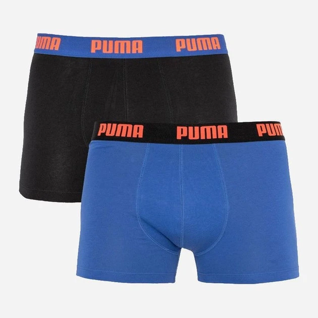 Набір трусів-боксерів чоловічих Puma Basic Boxer 2P 521015001004 2 шт XL Чорні з синім (8718824806785) - Фото 1 Набір трусів-боксерів чоловічих Puma Basic Boxer 2P 521015001004 2 шт XL Чорні з синім (8718824806785) - зображення 1