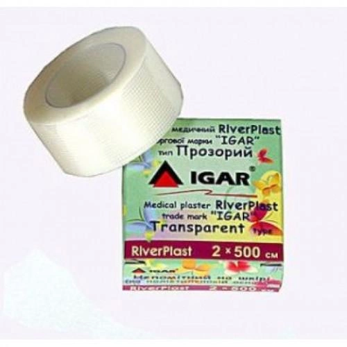 Пластир медичний RiverPlast IGAR Прозорий (на поліетиленовій основі) 2 см х 500 см - изображение 2