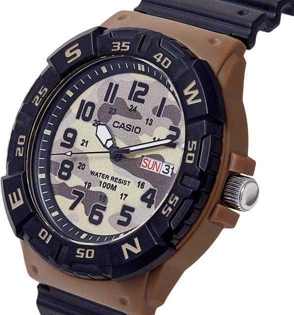 Часы мужские Casio MRW-220HCM-5BVEF, 47.7 см, черный, коричневый - изображение 2