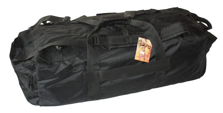 Тактическая супер крепкая сумка 5.15.b 75 литров. Экспедиционный баул. Черный - изображение 2