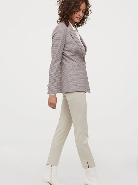 Брюки женские H&M 0655784-1 34 Светло-бежевые (СА2000001721575) - изображение 2