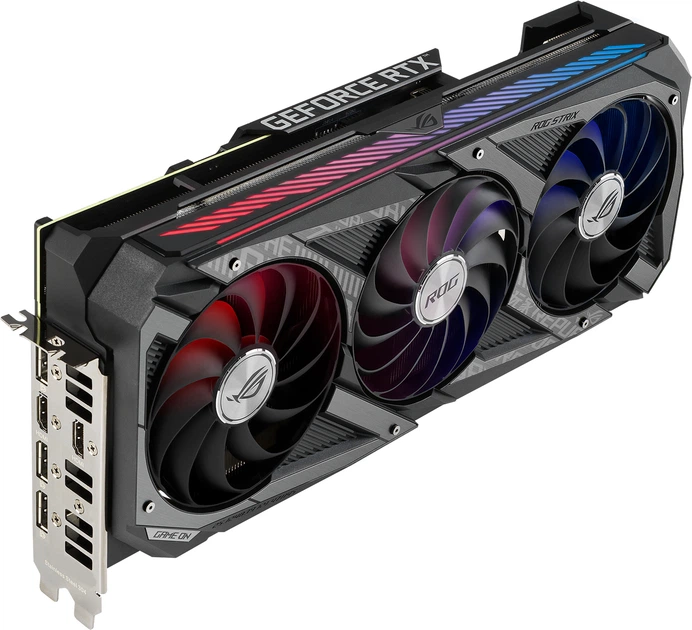 Видеокарта Asus PCI-Ex GeForce RTX 3060 Ti ROG Strix Gaming OC V2