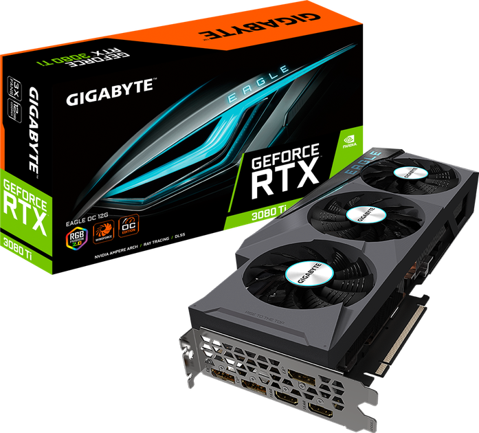 Видеокарта Gigabyte GeForce RTX 3080 Ti EAGLE OC 12G (GV-N308TEAGLE OC-12GD) - Фото 8 Видеокарта Gigabyte GeForce RTX 3080 Ti EAGLE OC 12G (GV-N308TEAGLE OC-12GD) - изображение 8