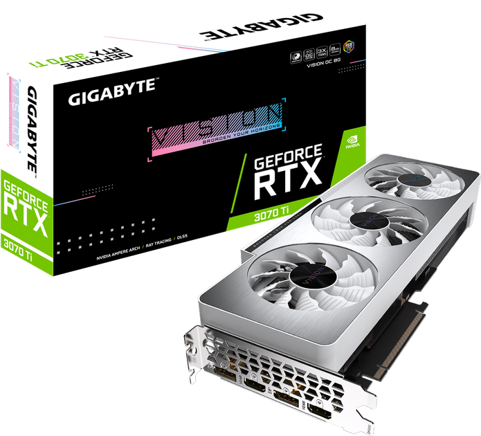 GIGABYTE RTX 3070 Ti VISION OC 8G ジャンク品 Видеокарта Gigabyte PCI-Ex GeForce RTX 3070 Ti Vision OC 8GB