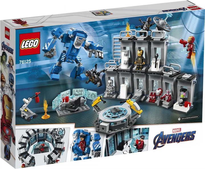 ろくまま様の専用 Конструктор LEGO Super Heroes Marvel Comics Лаборатория Железного
