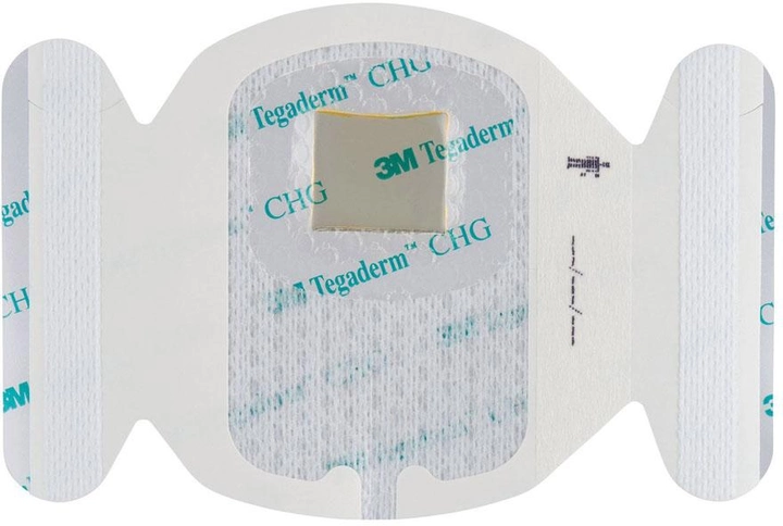 Пов'язка для фіксації внутрішньовенних катетерів 3M Tegaderm CHG 8.5 х 7 см 1660R 1 шт. - зображення 1