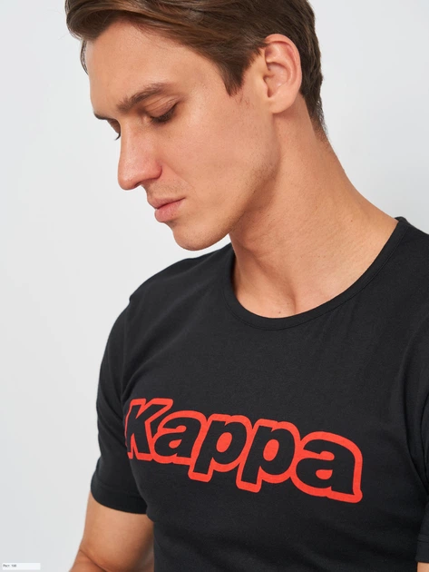 Футболка нательная мужская хлопковая Kappa K1335 M Черная (8032606509689) - Фото 4 Футболка нательная мужская хлопковая Kappa K1335 M Черная (8032606509689) - изображение 4