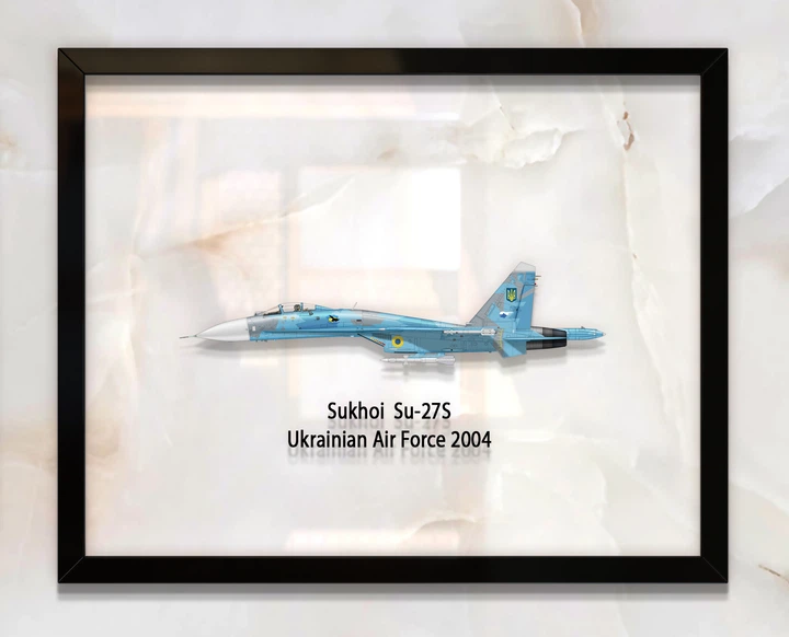 Принт на стекле Artel «Самолет Су-27С 2004 года» 25 x 20см - изображение 2