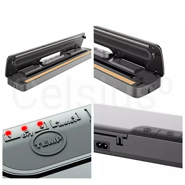 Вакууматор VACUUM SEALER ZK-03S + переходник для контейнеров + гофрированные пакеты 15 шт.(20х25см) - изображение 7