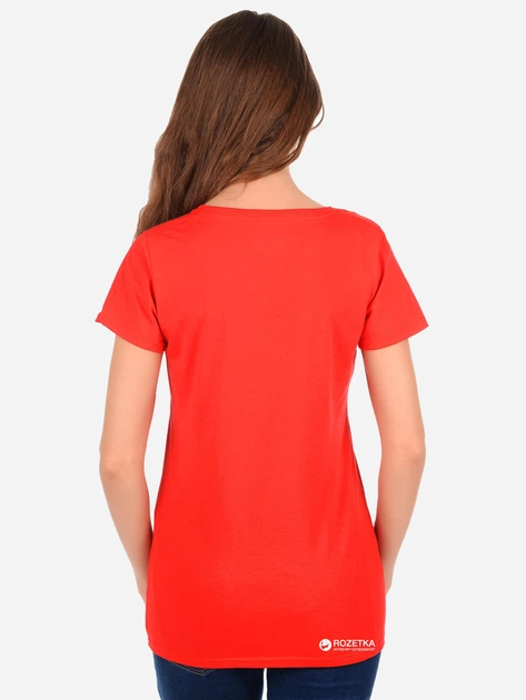 Футболка хлопковая женская Fruit of the loom Valueweight Ladies 061372040 L Красная (5000000005147) - изображение 2