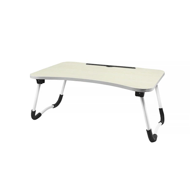 Складной столик для ноутбука и еды Lesko DNZ-23 Ivory Wood 60*48*28 см - изображение 2