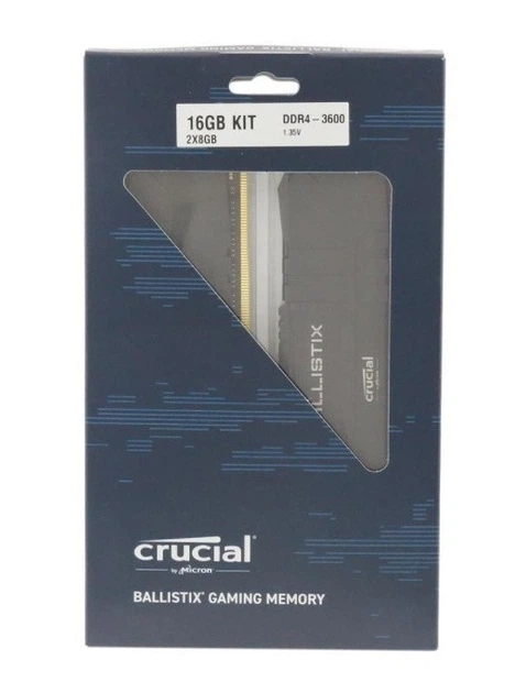 Crucial Ballistix メモリ DDR4 16GB (8GBx2) Оперативная память DDR4 16GB (2x8GB) Crucial Ballistix Black 3600