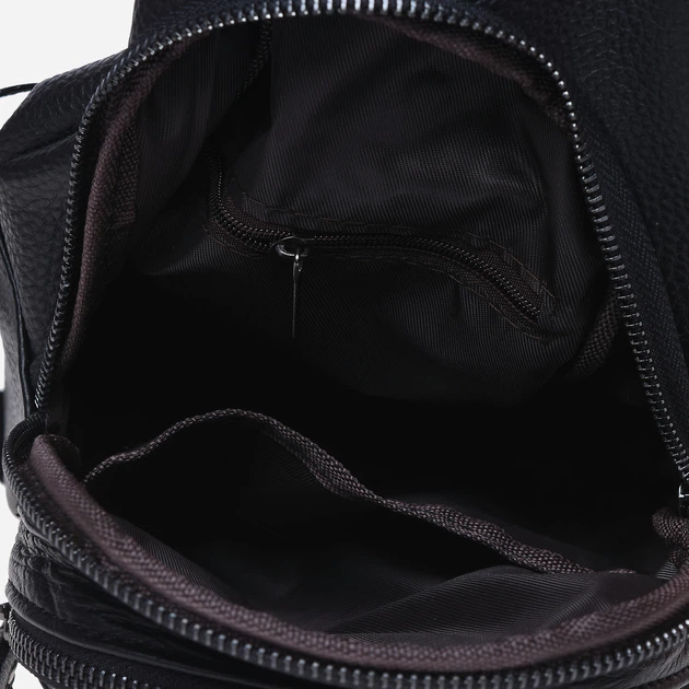 Сумка слинг через плечо мужская из натуральной кожи Laras K101023 Black (ROZ6300004239) - Фото 9 Сумка слинг через плечо мужская из натуральной кожи Laras K101023 Black (ROZ6300004239) - изображение 9