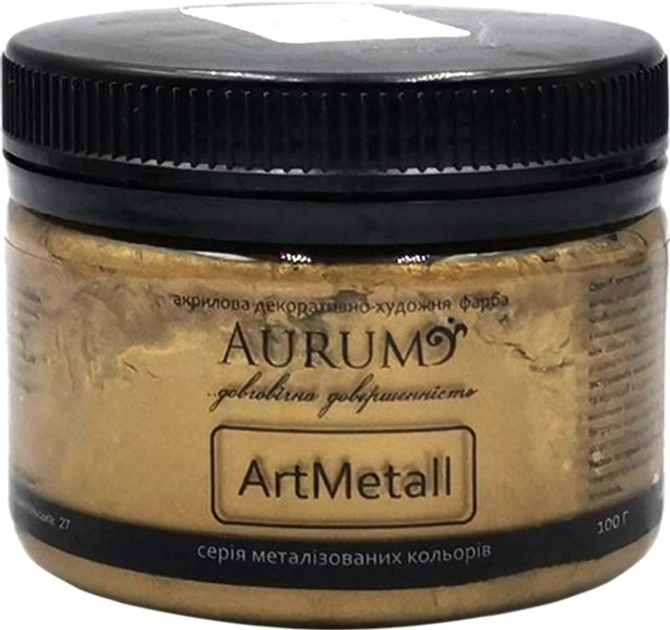 Акрилова декоративно-художня фарба "AURUM" антична бронза 0.1 кг (701322) - зображення 1