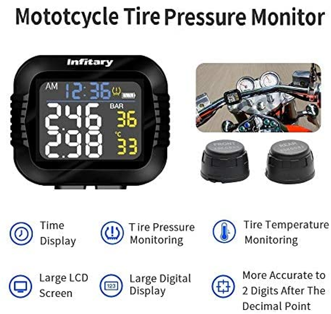 TPMS для мотоцикла Jette Moto TPMS Infit 2PRO - изображение 4