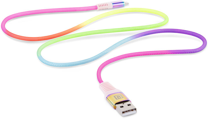 Кабель Real-El MFI USB A - Lightning Rainbow 1 м (EL123500051) - зображення 3