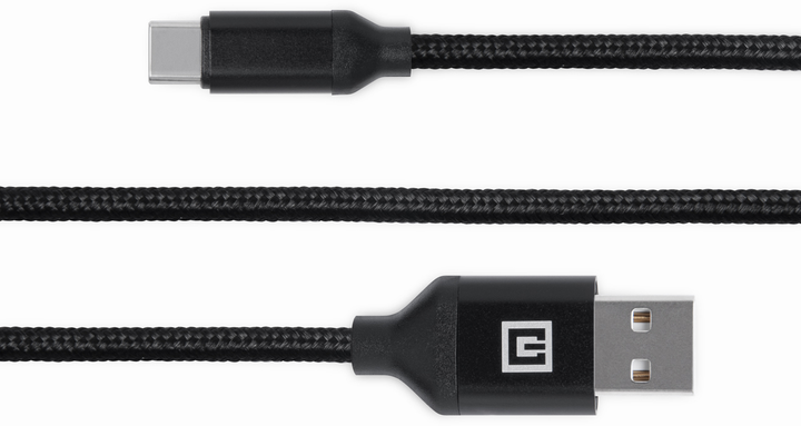 Кабель Real-El Premium USB A - Type C Fabric 2 м Black (EL123500047) - зображення 3