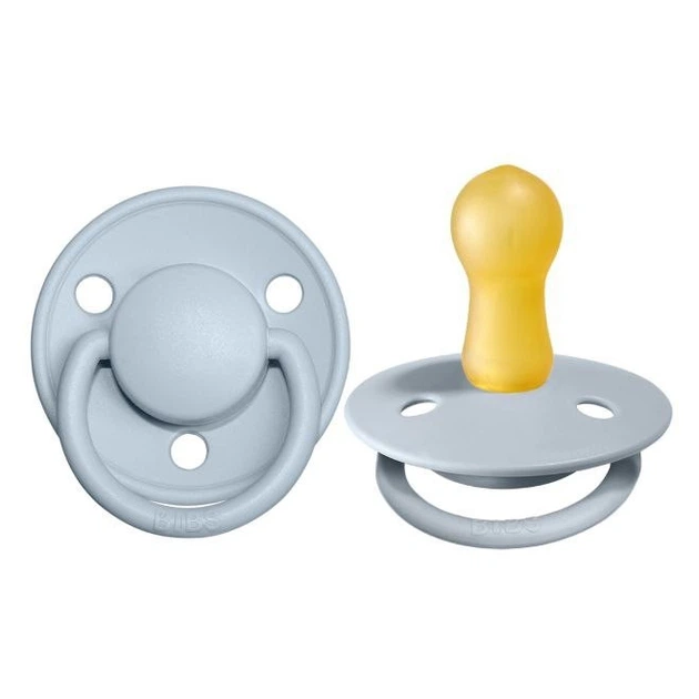 Пустушка BIBS De Lux Baby Blue СвітлоБлакитний 06 місяців низькі