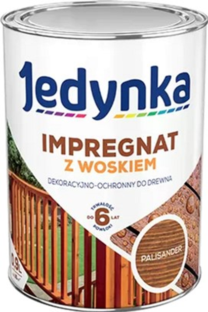 Просочення для деревини з вмістом воску Jedynka Impregnat Z Woskiem 10 л Тик (5902829852868) - зображення 1
