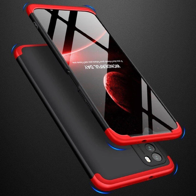 Чехол GKK 360 для Xiaomi Poco M3 бампер оригинальный Black-Red - Фото 4 Чехол GKK 360 для Xiaomi Poco M3 бампер оригинальный Black-Red - изображение 4
