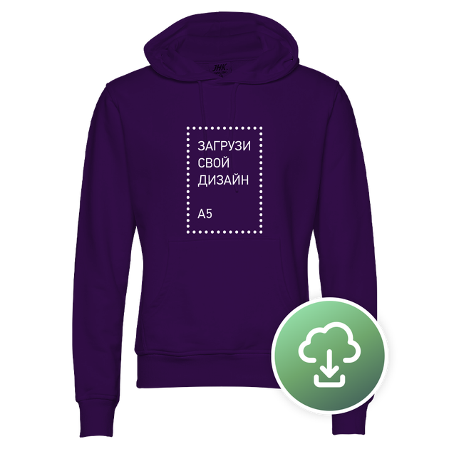 Худи Unisex, XS, Цветной, с печатью A5 вертикаль - Фото 5 Худи Unisex, XS, Цветной, с печатью A5 вертикаль - изображение 5