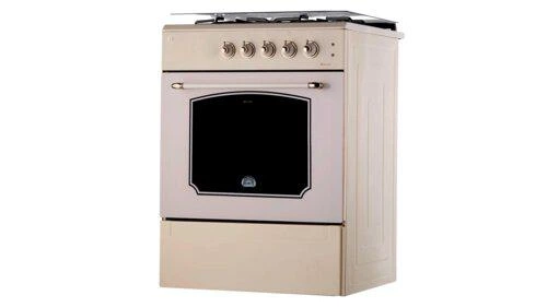Плита газова ARTEL Apetito 10-G beige retro (60*60,газ контр,підсвічування,розпал,чуг.реш,стекл.кришка) - зображення 3