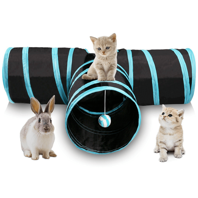 Тунель для кота Cat Melman 3 виходи Чорний (100021) - зображення 5