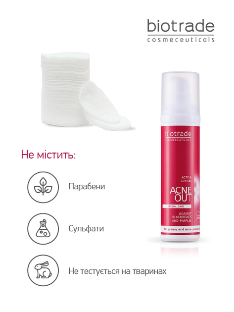 Лосьйон для жирної і проблемної шкіри Biotrade ACNE OUT 60 мл (3800221840259) - зображення 6