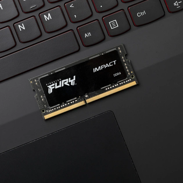 Pamięć RAM Kingston Fury SODIMM DDR4-3200 65536 MB PC4-25600 (Kit of 2x32768) Impact Black (KF432S20IBK2/64) - obraz 6