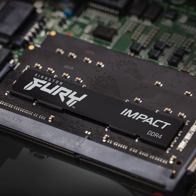 Оперативна памʼять Kingston Fury SODIMM DDR4-3200 16384 MB PC4-25600 Impact Black (KF432S20IB/16) - зображення 3