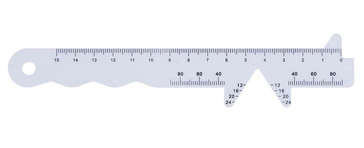 Линейка пупиллометр № 2 Hbbit Tools для подбора очков 150 мм (mpm_7454) - изображение 1