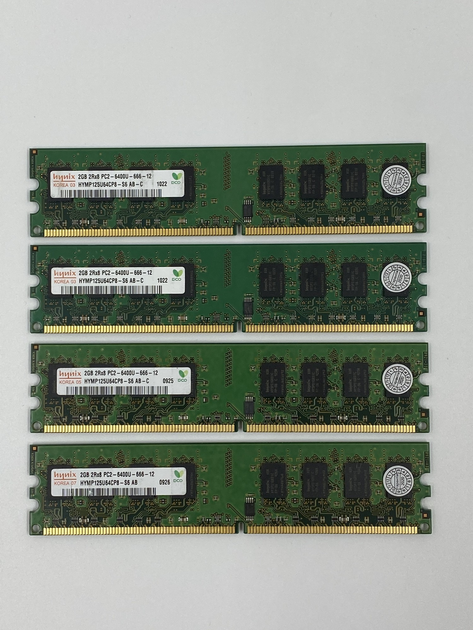 Оперативная память Hynix DIMM 8Gb (4*2Gb) DDR2 2Gb 800MHz PC2 6400U CL6 ...
