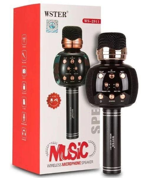 Микрофон караоке DM Karaoke WS 2911 Черный - Фото 5 Микрофон караоке DM Karaoke WS 2911 Черный - изображение 5
